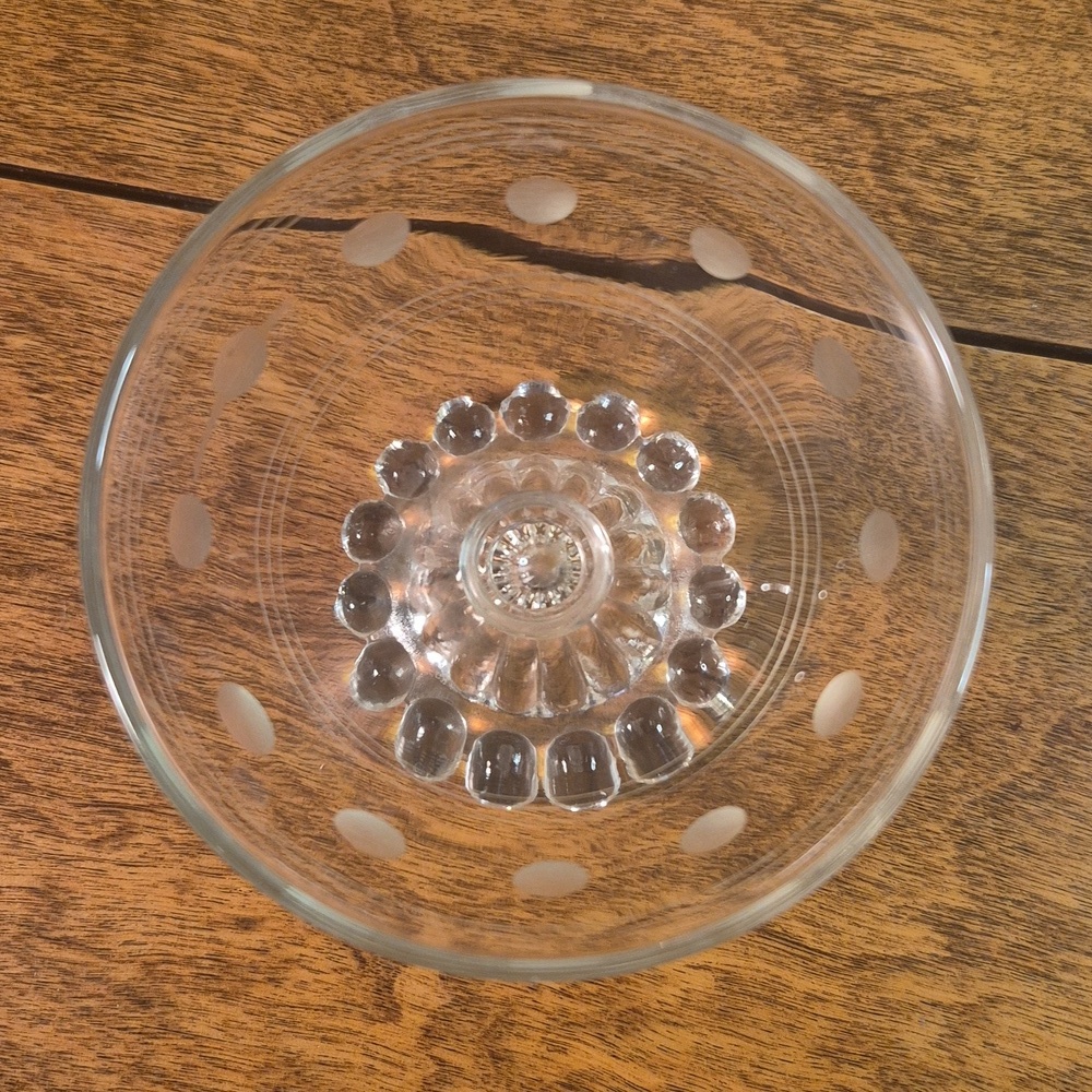 ANCHOR HOCKING Vintage Berwick "Boopie" Glasses Etched Circles and Bands, Set 5 - Picture 5 of 14
